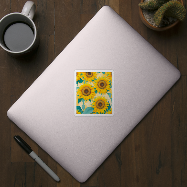 Sunflowers simple fantasy by PatternToSuccess